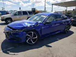 Honda salvage cars for sale: 2022 Honda Accord Sport SE