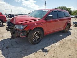 Salvage cars for sale at Oklahoma City, OK auction: 2018 Dodge Journey SE