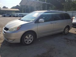 Salvage cars for sale at Savannah, GA auction: 2004 Toyota Sienna XLE