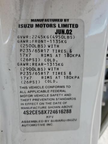 2002 Isuzu Axiom XS