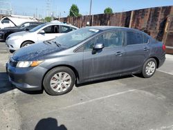 Salvage cars for sale at Wilmington, CA auction: 2012 Honda Civic LX