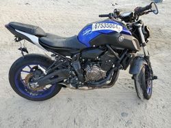 Salvage motorcycles for sale at Hampton, VA auction: 2020 Yamaha MT07