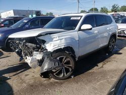 Salvage cars for sale at Chicago Heights, IL auction: 2021 Volkswagen Atlas SEL Premium