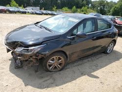 Salvage cars for sale at North Billerica, MA auction: 2017 Chevrolet Cruze LT