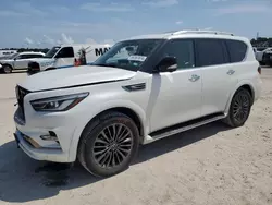 Salvage cars for sale at Houston, TX auction: 2023 Infiniti QX80 Luxe