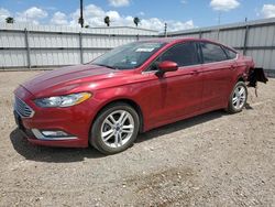 Salvage cars for sale at Mercedes, TX auction: 2018 Ford Fusion SE