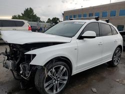 Salvage cars for sale at Littleton, CO auction: 2013 Audi Q5 Prestige