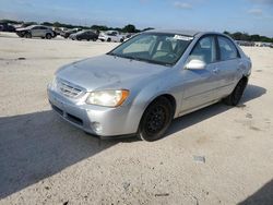 Salvage cars for sale from Copart San Antonio, TX: 2006 KIA Spectra LX