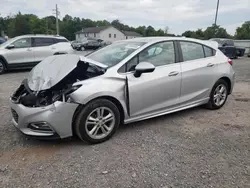 Chevrolet salvage cars for sale: 2017 Chevrolet Cruze LT