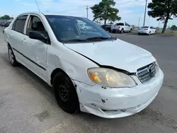 Salvage cars for sale at Oklahoma City, OK auction: 2004 Toyota Corolla CE