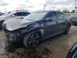 Salvage cars for sale at Chicago Heights, IL auction: 2022 Nissan Sentra SR