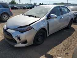 Toyota Corolla l salvage cars for sale: 2017 Toyota Corolla L