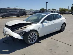 Salvage cars for sale from Copart Sacramento, CA: 2020 Tesla Model 3