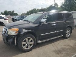 Salvage cars for sale at Moraine, OH auction: 2012 Nissan Armada SV