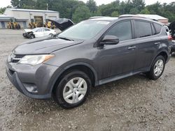 Salvage cars for sale at Mendon, MA auction: 2015 Toyota Rav4 LE