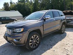 Salvage cars for sale at West Warren, MA auction: 2017 Jeep Grand Cherokee Overland