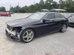 Salvage cars for sale from Copart Savannah, GA: 2017 Mercedes-Benz C300