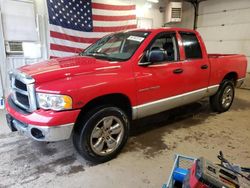 Salvage cars for sale from Copart Lyman, ME: 2005 Dodge RAM 1500 ST