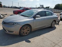 Salvage cars for sale at Oklahoma City, OK auction: 2015 Chrysler 200 Limited