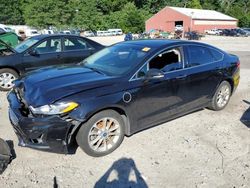 Salvage cars for sale at Mendon, MA auction: 2019 Ford Fusion Titanium