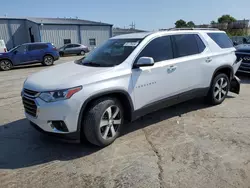 Salvage cars for sale at Tulsa, OK auction: 2019 Chevrolet Traverse LT