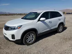 Salvage cars for sale at North Las Vegas, NV auction: 2015 KIA Sorento LX