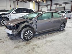 Honda salvage cars for sale: 2015 Honda Civic LX