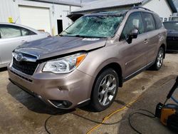 Salvage cars for sale at Pekin, IL auction: 2015 Subaru Forester 2.5I Touring