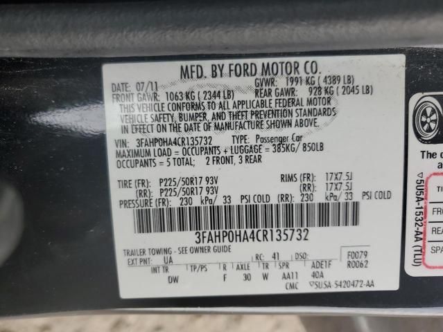 2012 Ford Fusion SE