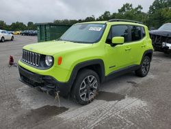 Salvage cars for sale at Ellwood City, PA auction: 2018 Jeep Renegade Latitude