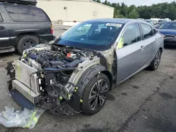 Salvage cars for sale at Exeter, RI auction: 2017 Honda Civic EX