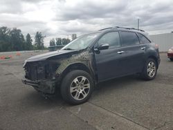 Salvage cars for sale at Portland, OR auction: 2009 Acura MDX Technology