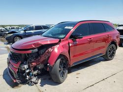 Salvage cars for sale at Grand Prairie, TX auction: 2022 KIA Sorento SX