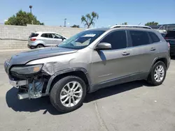 Salvage cars for sale from Copart Colton, CA: 2019 Jeep Cherokee Latitude