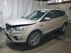 Salvage cars for sale at Ebensburg, PA auction: 2017 Ford Escape SE