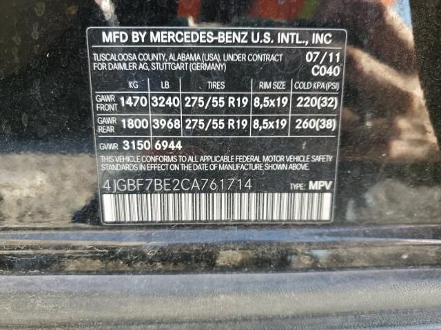 2012 Mercedes-Benz GL 450 4matic