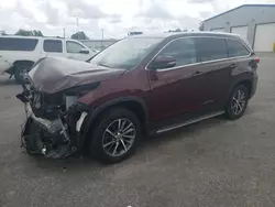 Salvage cars for sale at Dunn, NC auction: 2019 Toyota Highlander SE