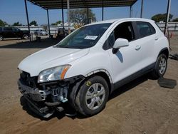 Chevrolet salvage cars for sale: 2016 Chevrolet Trax LS