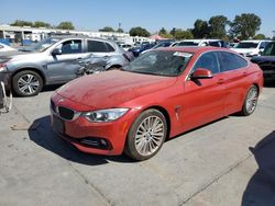 Salvage cars for sale from Copart Sacramento, CA: 2016 BMW 428 I Gran Coupe Sulev