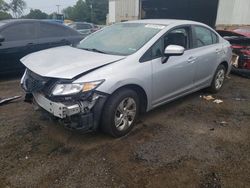 Salvage cars for sale at New Britain, CT auction: 2015 Honda Civic LX