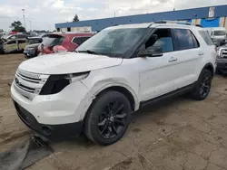 Salvage cars for sale at Woodhaven, MI auction: 2015 Ford Explorer XLT