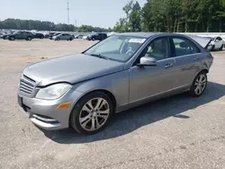 Vehiculos salvage en venta de Copart Dunn, NC: 2012 Mercedes-Benz C 300 4matic