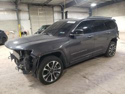 Salvage cars for sale at Chalfont, PA auction: 2021 Jeep Grand Cherokee L Overland