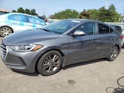 Salvage cars for sale at Moraine, OH auction: 2018 Hyundai Elantra SEL