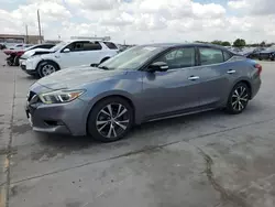 Salvage cars for sale at Grand Prairie, TX auction: 2018 Nissan Maxima 3.5S