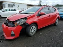 Salvage cars for sale at New Britain, CT auction: 2012 Toyota Prius C