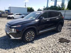 Salvage cars for sale at Windsor, NJ auction: 2021 Hyundai Santa FE Limited