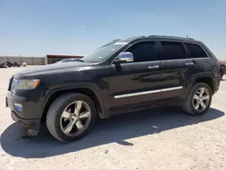 Salvage cars for sale at Andrews, TX auction: 2012 Jeep Grand Cherokee Overland