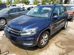 Salvage cars for sale at Bridgeton, MO auction: 2016 Volkswagen Tiguan S