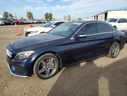 Salvage cars for sale at Rocky View County, AB auction: 2015 Mercedes-Benz C 300 4matic